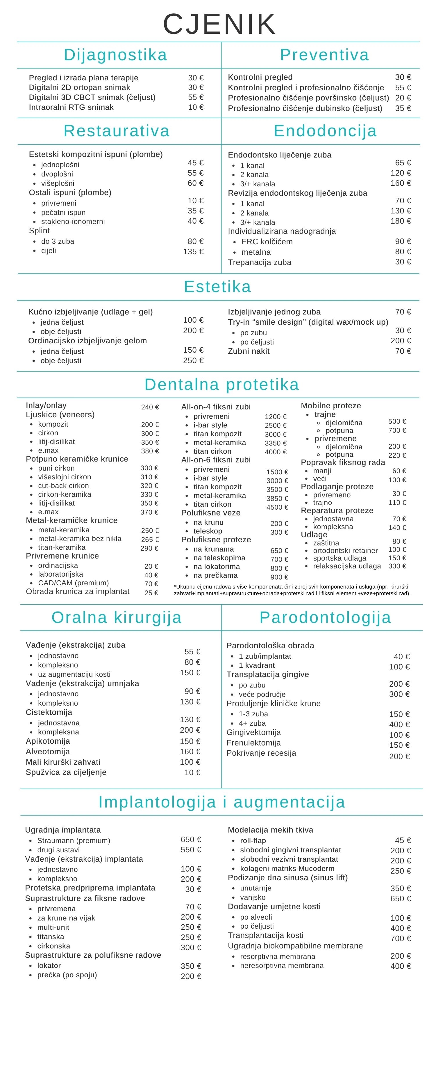 Cjenik prva stranica